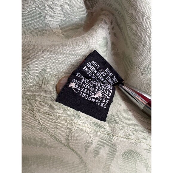 Greg Norman Pale Green Hawaiian Leaf Print XL Men’s Shirt Button Up Camp Casual - Picture 6 of 9